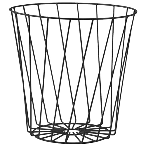 VERPETRIDURE Schwarzer Draht-Papierkorb V