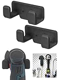 YAMTO Angle Grinder Tool Holder,2 Pack Universal Fit Thick Metal Wall Mount Holder Rack with Ruber Coat fits for 5 Inch Delwalt Makita Bosch Angle Grinder Tool,Heavy Duty Garage Organized Brackets