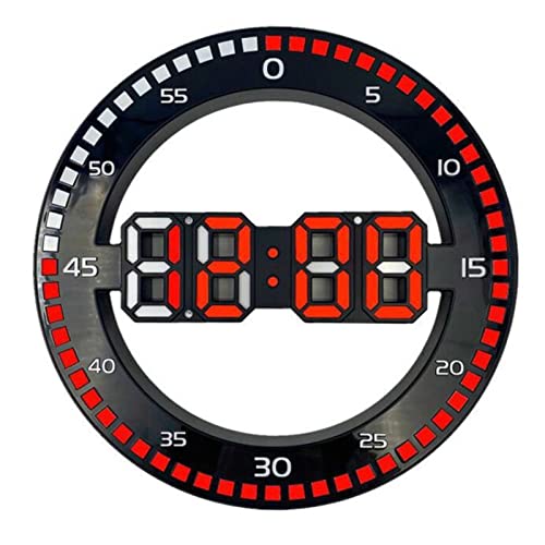 Horloges murales numériques LED 3D lisible nuit et jour avec veilleuse USB