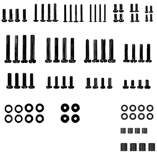Vis de fixation TV universelles M4 M5 M6 M8 en kit de 84 pièces pour support mural