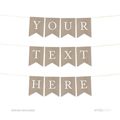 Andaz Press Personalized Hanging Bunting Pennant Banner #TOP19