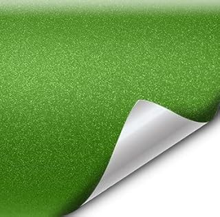 VViViD Green Diamond Matte Stretch Vinyl Wrap Film Roll 12 Inches x 5 Feet Sheet DIY Easy to Use Air-Release Adhesive