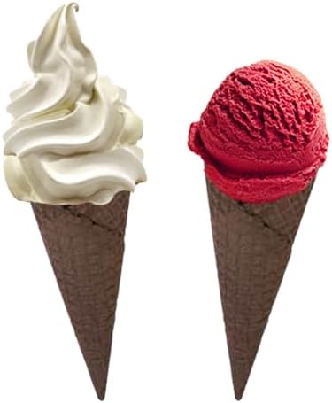 AussieBlends Waffle Ice Cream Cones Bulk For Soft Serve, Gelato, and Scooped ...