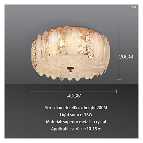 Lámpara de techo led for dormitorio moderna con luz cálida 40cm 3