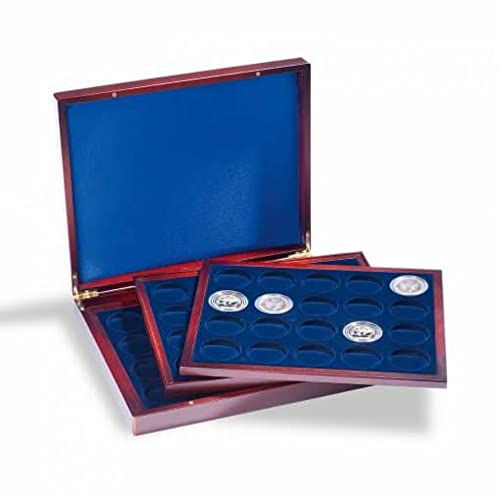 Cassette à monnaie Volterra Leuchtturm pour classer 60 pièces en argent