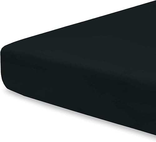 Pizuna Sábana bajera ajustable de algodón de 400 hilos para cuna, 3 piezas, 100% algodón de fibra larga, color gris oscuro, lujoso tejido de satén