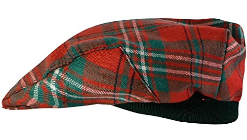 Casquette plate tartan Scott Ancient en laine écossaise élégante