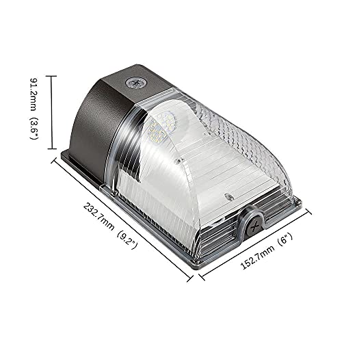 LED Dusk to Dawn Wall Light 26W(150-250W Replacemen), Dott Arts Wall Pack Light with Photocell Waterproof, 3000lm 120-277V 5000K Daylight 2Pack