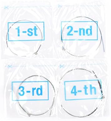 3 Packs Full Set Replacement Stainless Steel 4/4 Size Violin Strings E A D G