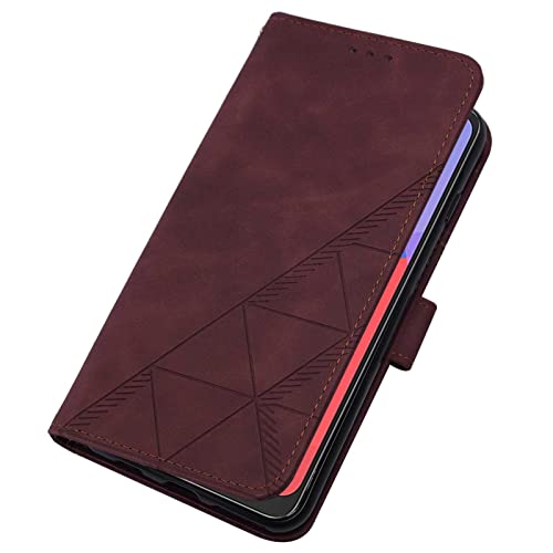 GloryShop Capa tipo carteira para Motorola Moto G50, couro de poliuretano transversal, capa flip com