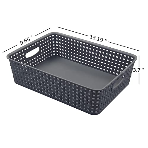 Dynkona 4-Pack Plastic Storage Tray, Office Paper Storage Tray #TOP1