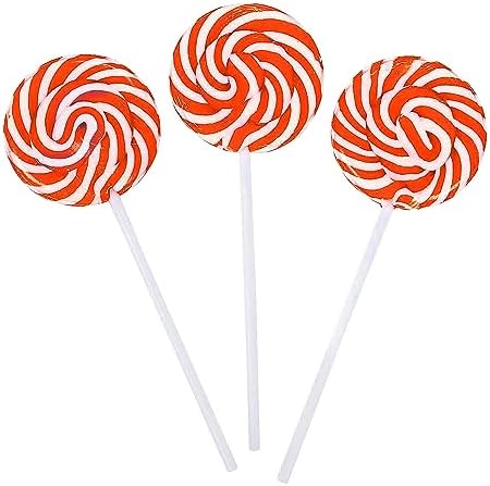 Red Swirl Lollipops - 24 Candy Suckers Individually Wrapped Bulk - Large 18g (2 inch Pops) - Great for Candy Buffet - Valentines Day - Dr Seuss Candy Birthday Party Favors