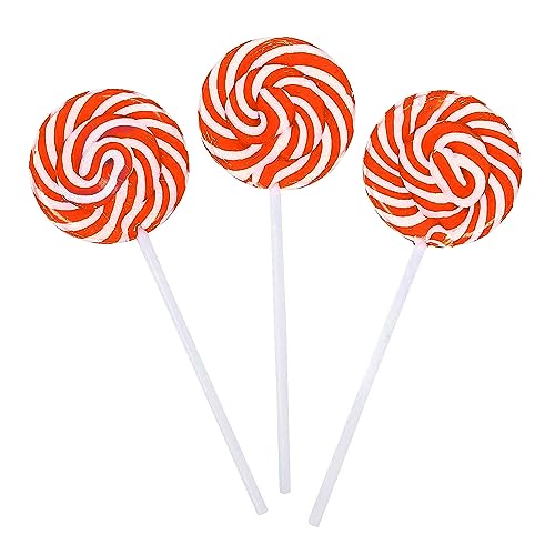 Red Swirl Lollipops - 24 Candy Suckers Individually Wrapped Bulk - Large 18g (2 inch Pops) - Great for Candy Buffet - Valentines Day - Dr Seuss Candy Birthday Party Favors