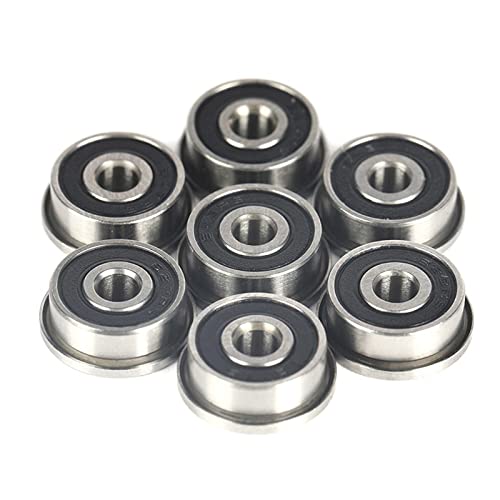 Roulements à billes à bride F623 RS en acier trempé pour imprimante 3D, lot de 12 pièces (3x10x4 mm)