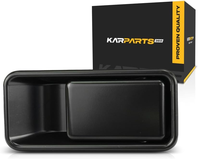 For Jeep Wrangler YJ 1987-1995 Exterior Door Handle Driver & Passenger Side Pair Front | Half Door Type | All Submodels | Smooth Black | Replacement For CH1310144, CH1311144 | 55176549AB, 55176548AB