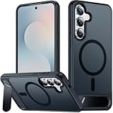 SPIDERCASE Magnetic for Samsung Galaxy S25 FE Case, [3 Stand Ways][ Military Grade Drop Protection] with Invisible Stand Slim Phone Case for S25 FE 5G,Black