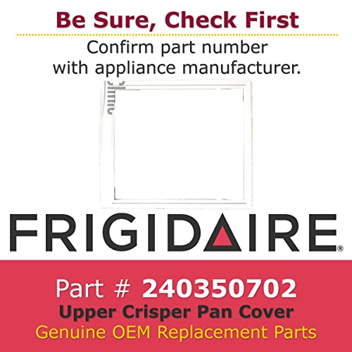 GENUINE 240350702 Frigidaire Refrigerator Upper Crisper Pan Cover - Thumbnail 3