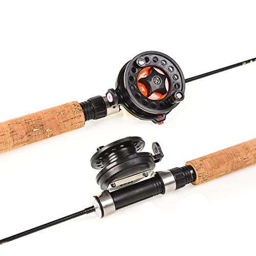 Aventik Telescopic Fishing Pole Ultra-Light Ice Fishing Rod Fishing Reel Kit (Fishing Rod&Reel) #TOP3