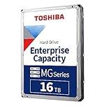Toshiba 16TB Enterprise Internal Hard Drive – MG Series 3.5" SATA HDD for Server, Storage, 24/7 Operation, Hyperscale, Cloud (MG08ACA16TE)