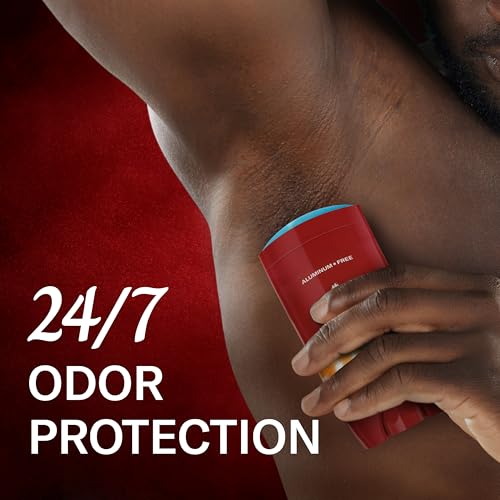 Image of Old Spice Aluminum Free Deodorant for Men, 24 /7 Odor Protection, 24 /7 Signature Scent & Lasting Freshness, Goes on Clean, Headliner with Black Currant, Leather, & Amber Scent, 3.0 oz