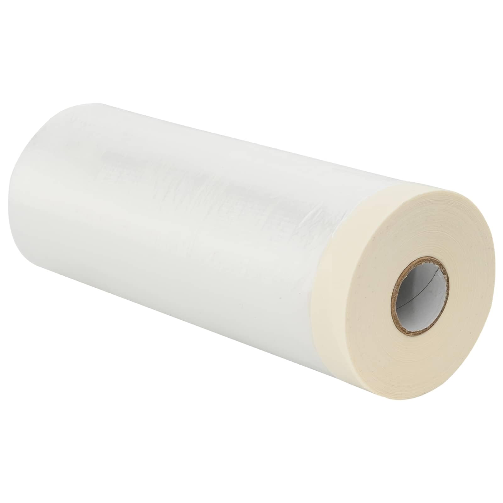 Staubschutzfolie mit Klebeband 6er Set transparent aus HDPE, 110 x 3300 cm, selbstklebend und rückstandsfrei abziehbar, für Renovierung, Möbel, Boden, Wand, Tür, Fenster und Innenbereich