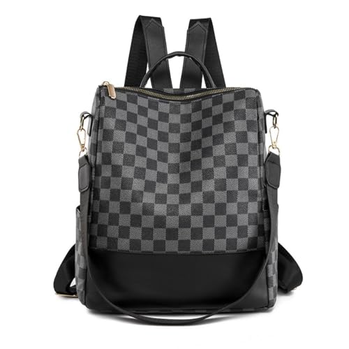 Sac à dos classique à carreaux en matériaux de haute qualité et finitions