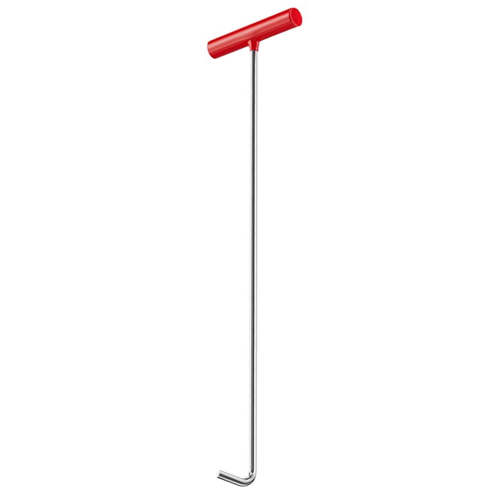Kaeltsyn Welded Construction Sewer Access Tool For Various Lifting Opening Tasks Effortless Cover Removal And Transport Ergonomic Handled Drainage Cover Hook