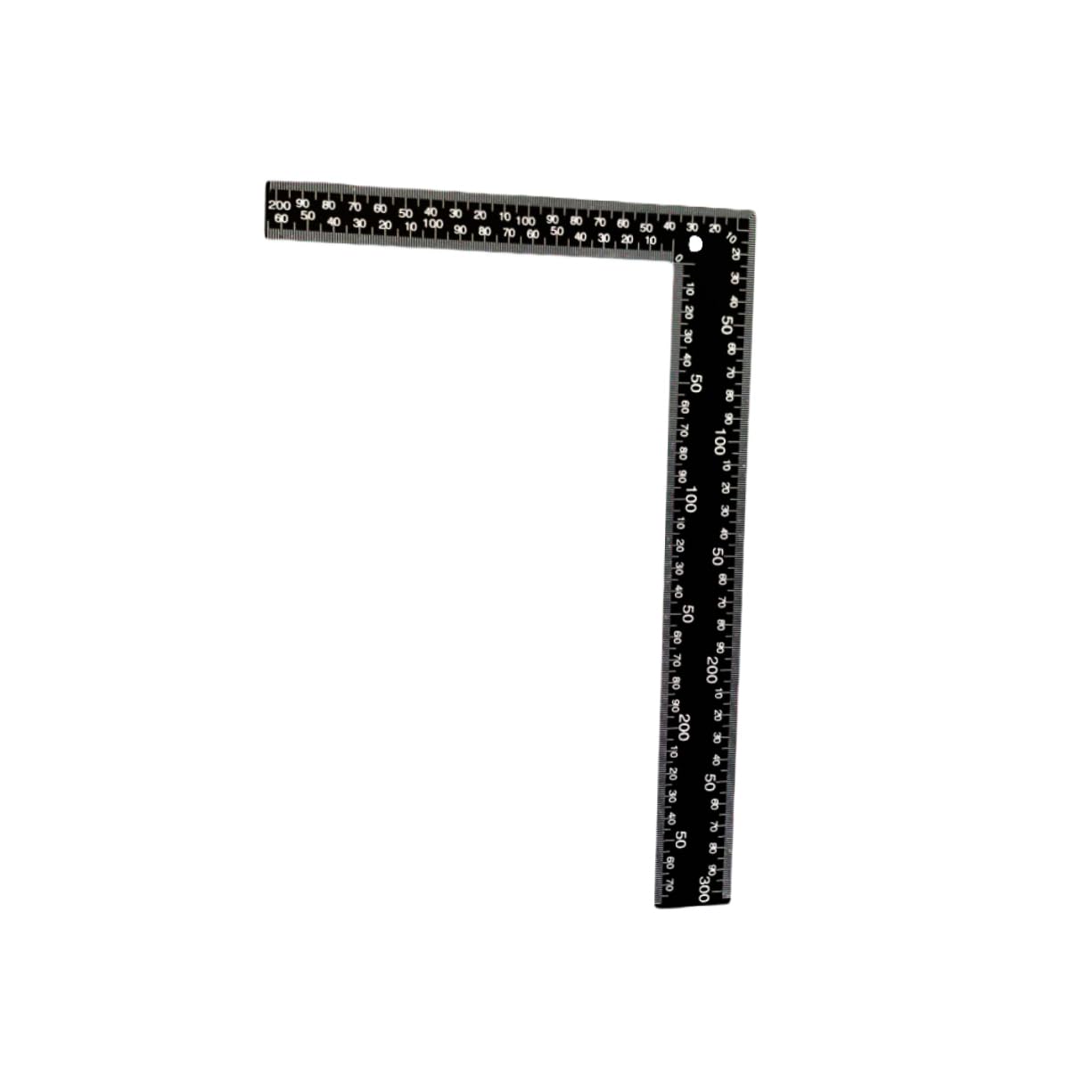 Mikikit Professional 1pc L-Square Metal Ruler 90 Degree Angle Ruler for Carpentry DIY Handcraft