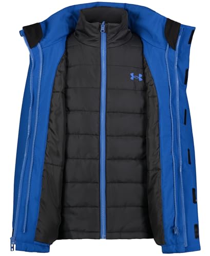 Image of Under Armour Boys' Westward 3-in-1 Jacket, Removable Quilted Liner & Hood, Windproof & Water Repellant