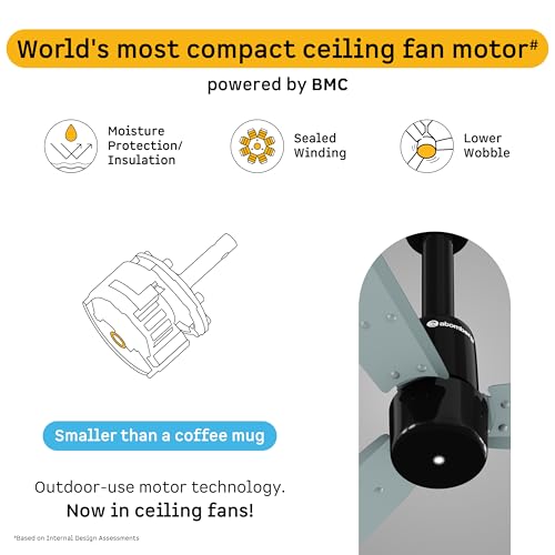 Image of atomberg Razon 1200mm BLDC Ceiling Fan with Remote | World's Smallest Motor Powered by BMC | Advance Air+ Technology | BEE 5 star Rated | Low Noise | Sleek Design | 3 Year Warranty (MISTY TEAL)