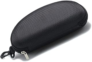 WINBOB Black Eyeglasses Case, Glasses Sunglasses Portable Hard Shell Glasses Case with Clip, YJ11