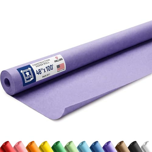 Lilac Construction Paper Roll 48" x 100 ft, Made in USA