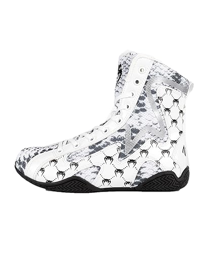 Image of Venum White Snake Boxing Shoes - White