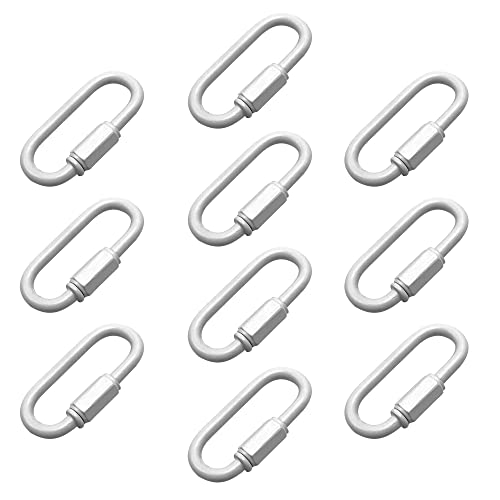 ECUDIS D-förmige Kettenglieder 4mm, 10 Stück