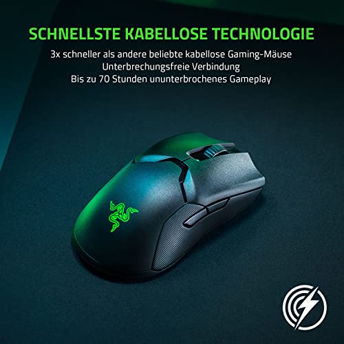 Razer Viper Ultimate mit Ladestation - Kabellose Gaming Maus mit nur 74g Gewicht für PC / Mac (Ultraleicht, beidhändig… – Bild 5