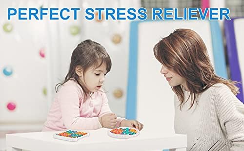 Miniatura 5 de RaxnWell Juguete para ansiedad de burbujas para presionar, juguete sensorial de burbujas para aliviar la ansiedad y autismo, juguete de silicona