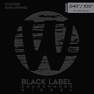 Electric Bass Strings 4-string set. Medium set, thicknesses .045", .065", .085", .105" Nickel-plated steel. Made in the USA.