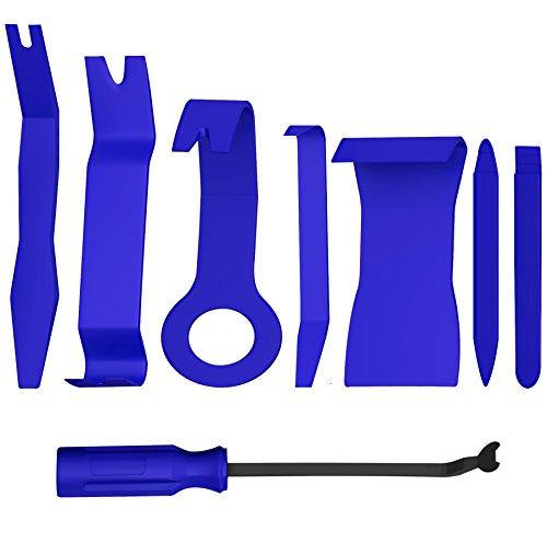 Advgears 54 Pcs Trim Removal Tool Kit for Car Plastic Pry Tool Kit Auto Car Tools Bumper Clips Plastic Rivets Audio Door Panel Fastener Dash Remover Tool Set Gifts