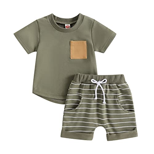 Himllauen Baby Jungen Kleidung T-Shirt + Shorts Zweiteiler Babykleidung...