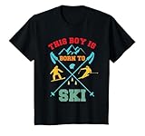 Skifahren Geschenk Kinder Shirt Skifahrer Jungs