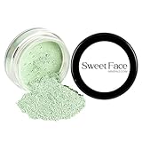 GREEN CORRECTOR (20 gram Sifter Jar) Powder for Redness, Acne, Rosacea, Blemishes – Mineral Makeup Jar – Concealer, Noncomedogenic, Full Coverage Color Corrector for Sensitive Skin SPF 20