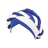 Coolster Frauen Zopf Turban Hüte Hut Mütze Haarhaube Kopftuch Wickelabdeckung Nebelkind Cap Blau