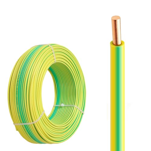 Cable de tierra de cobre de 6 AWG y núcleo sólido de 32 pies