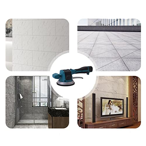 Qytec Tile Tiler Cordless Tiling Tile Machine Auto Floor Vibrator Leveling Tiler Floor Wall Tile Vibration Machine Brick Wall Tile Tool 120X120Cm Tools Tile (Color : 1 Baterry, Size : A) #TOP2