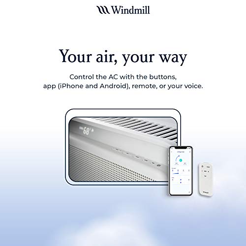 Windmill Air Conditioner: Smart Home Ac - Easy To Install - Quiet - Energy Star Efficient - Side Insulation - Auto-Dimming Led Display - App And Voice-Enabled - 8,300 Btu #TOP6