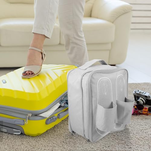 Bolsa de zapatos resistente de Oxford con compartimentos internos portatiles 6