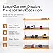 cxiiuui 1/64 Scale Display Case 3-Tiers Diecast Car Garage Display Case 15 Parking Space Model Car Show Case with Acrylic Cover