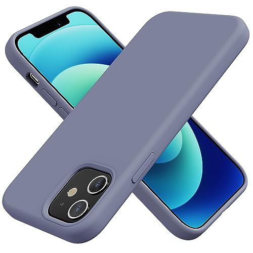 TAXXOE Silicone Case Compatible with iPhone 12 Case/12 pro case Soft Ultra Slim Protective Shockproof Liquid Silicone Phone Case,Anti-Scratch Microfiber Lining