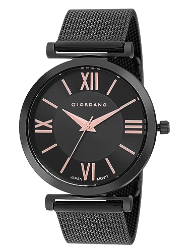 Image of Giordano Analog Stylish Watch for Women Water Resistant Fashion Watch Round Shape with 3 Hand Mechanism Wrist Watch for Girls & Ladies to Compliment Your Look /Ideal Gift for Female - GZ-60061
