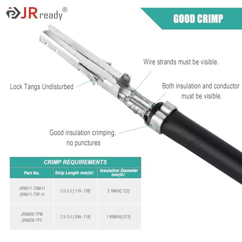 Image of JRready ST6491 Micro-Fit 3.0 & Mini-Fit Jr Connector Kit | Compatible with Molex, 3.0mm & 4.2mm pitch, 2 /4 /6 /8 Pin, 360 terminals, 3 de-pin tools